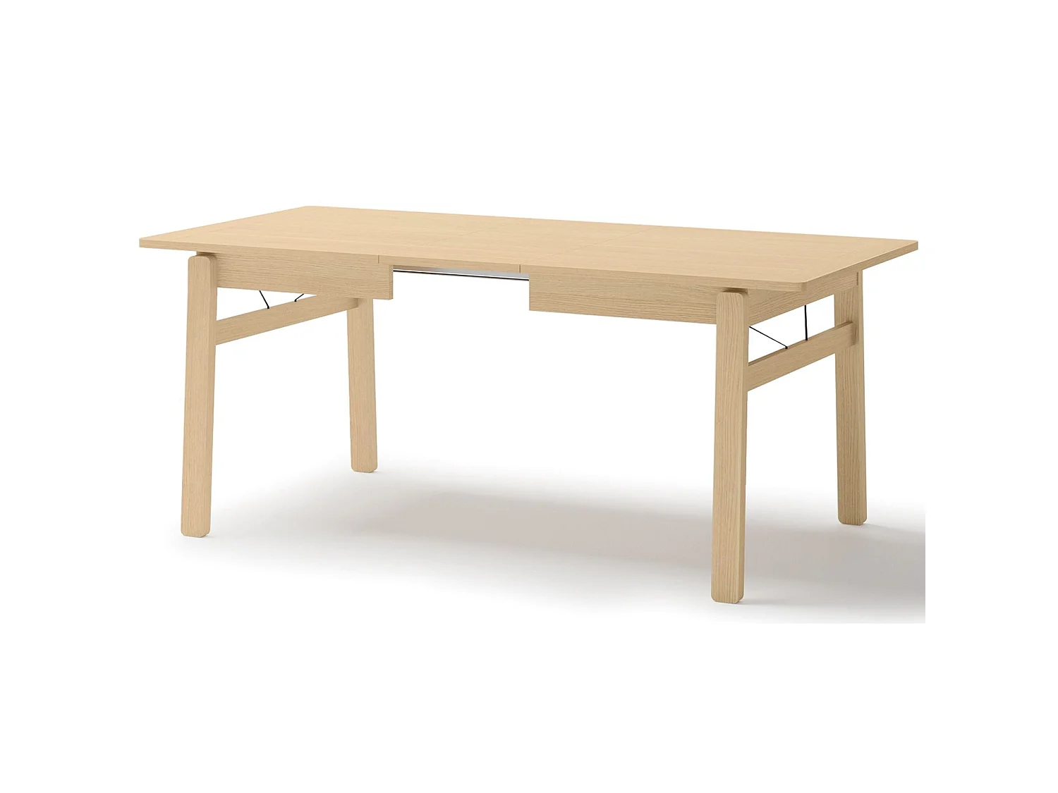 Table à manger extensible – Chêne clair – 149x269x85 cm – PLOT