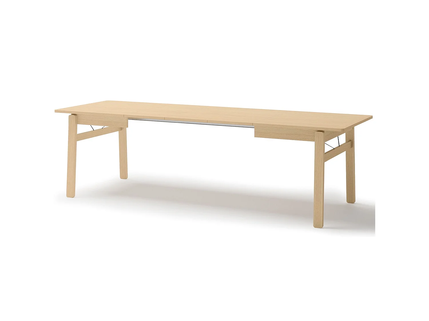 Table à manger extensible – Chêne clair – 149x269x85 cm – PLOT