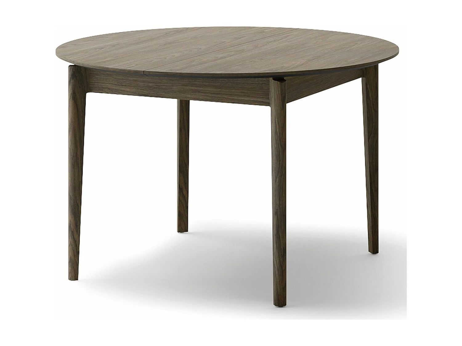 Table à manger extensible – Chêne foncé – 120x240x120 cm – PLOT