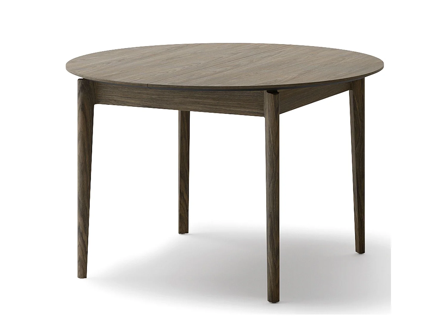 Table à manger extensible – Chêne foncé – 120x240x120 cm – PLOT