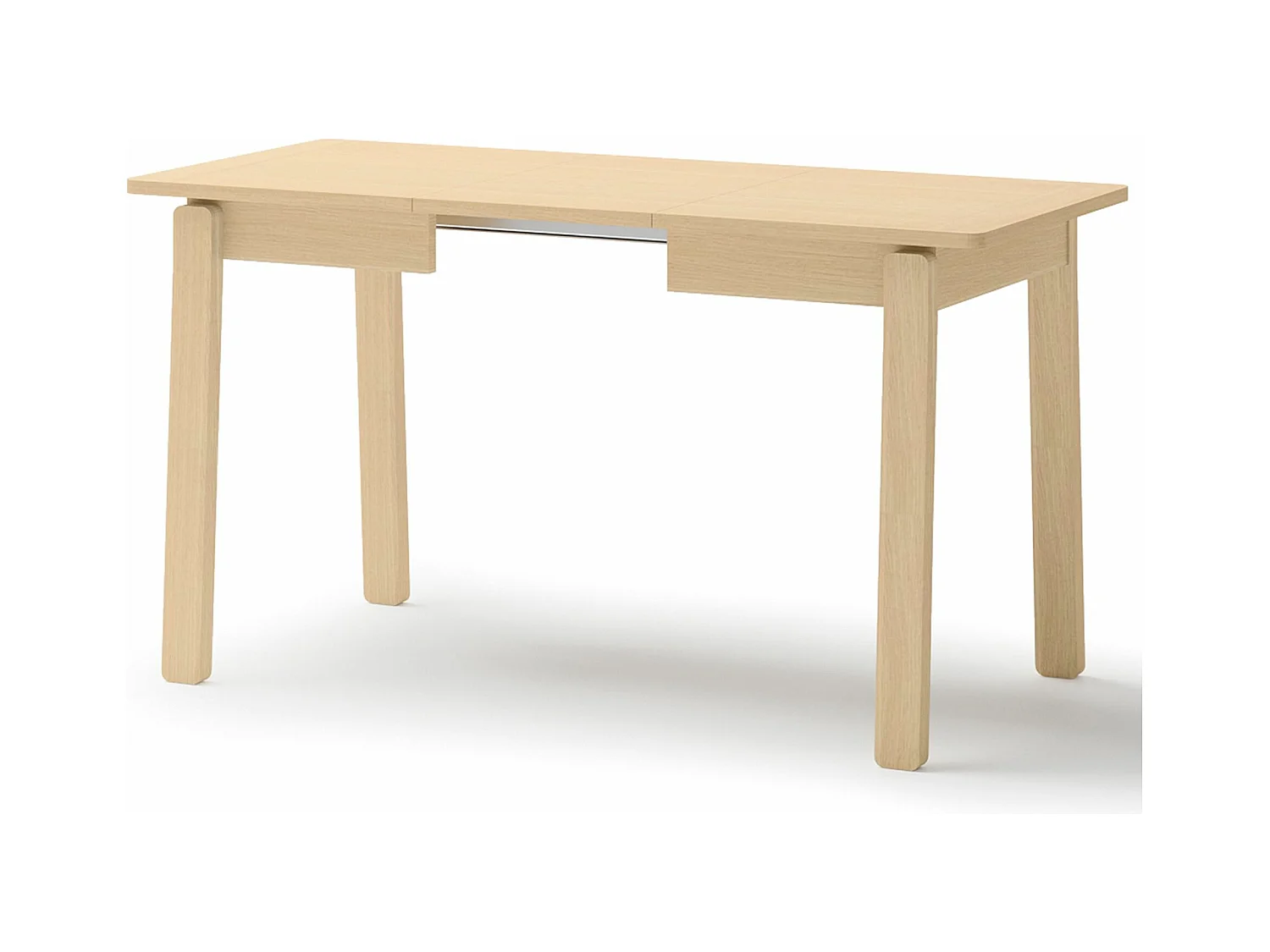 Ausziehtisch - Helle Eiche-Optik - 104–224 x 60 cm - PLOT