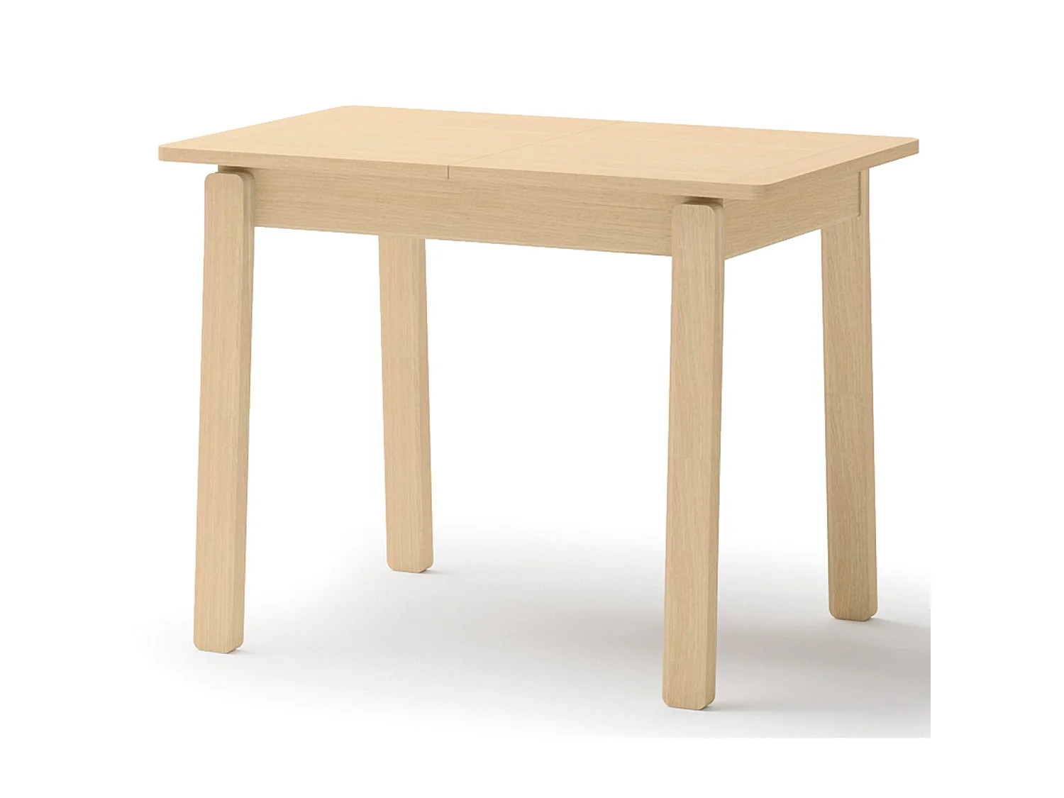 Table à manger extensible – Chêne clair – 104x224x60 cm – PLOT