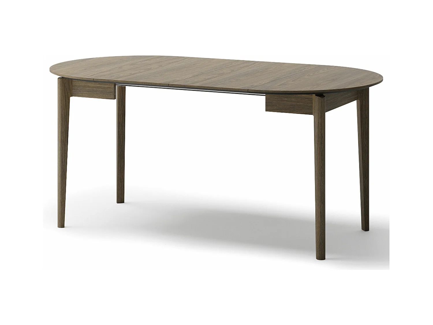 Table à manger extensible – Chêne foncé – 90x210x90 cm – PLOT