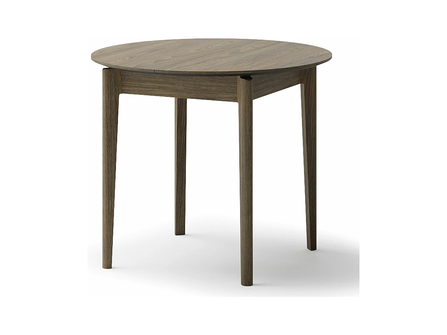Table à manger extensible – Chêne foncé – 90x210x90 cm – PLOT