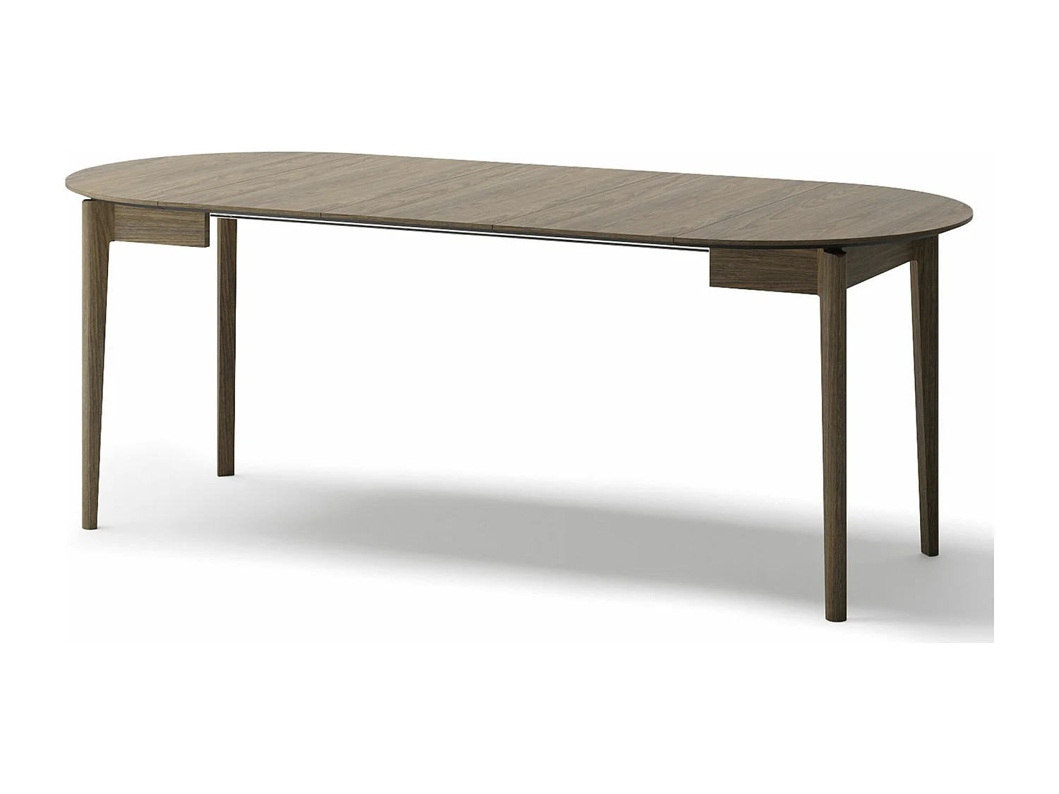 Uitschuifbare eettafel – Donker eiken – 90x210x90 cm – PLOT