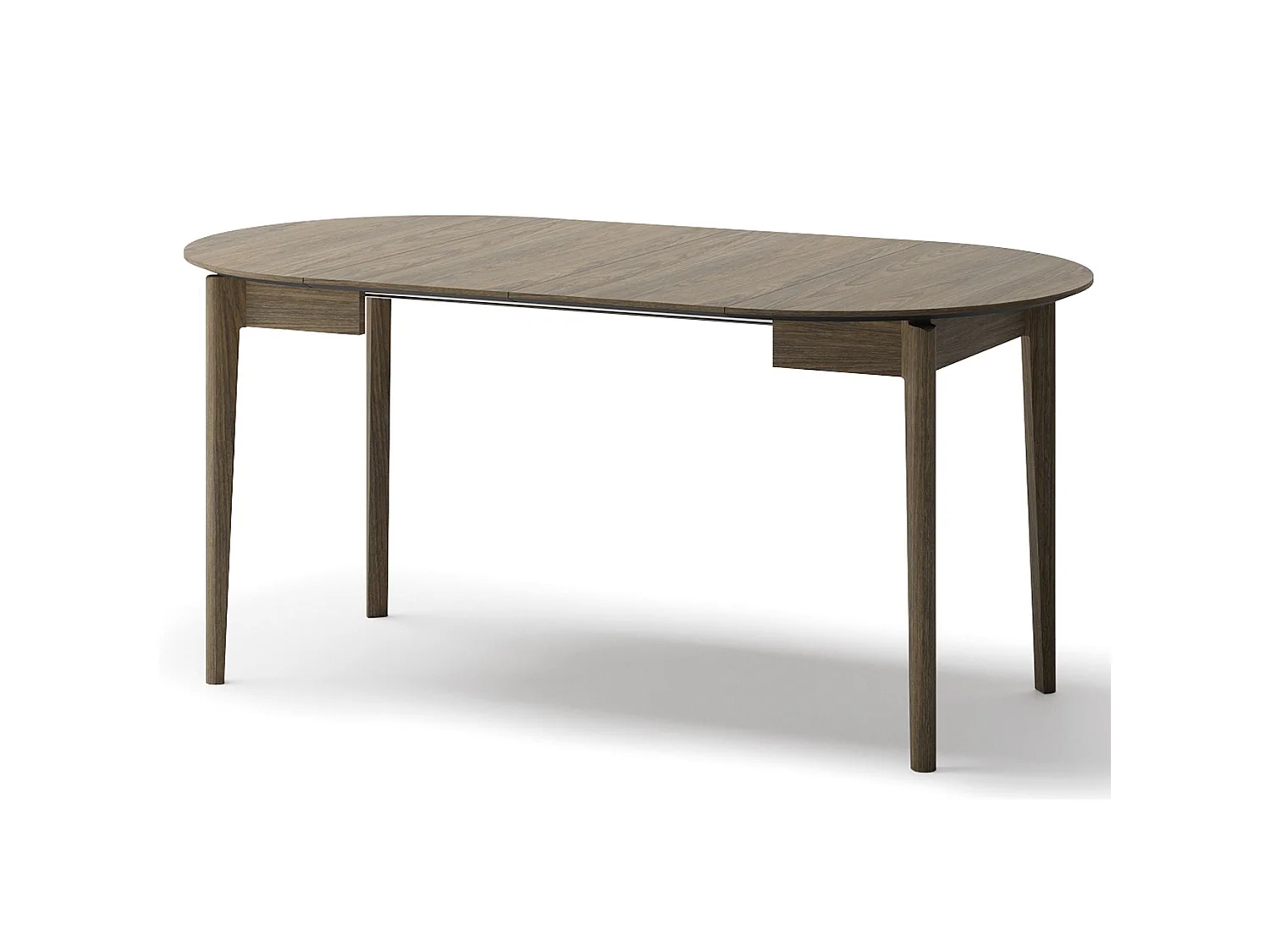 Table à manger extensible – Chêne foncé – 90x210x90 cm – PLOT