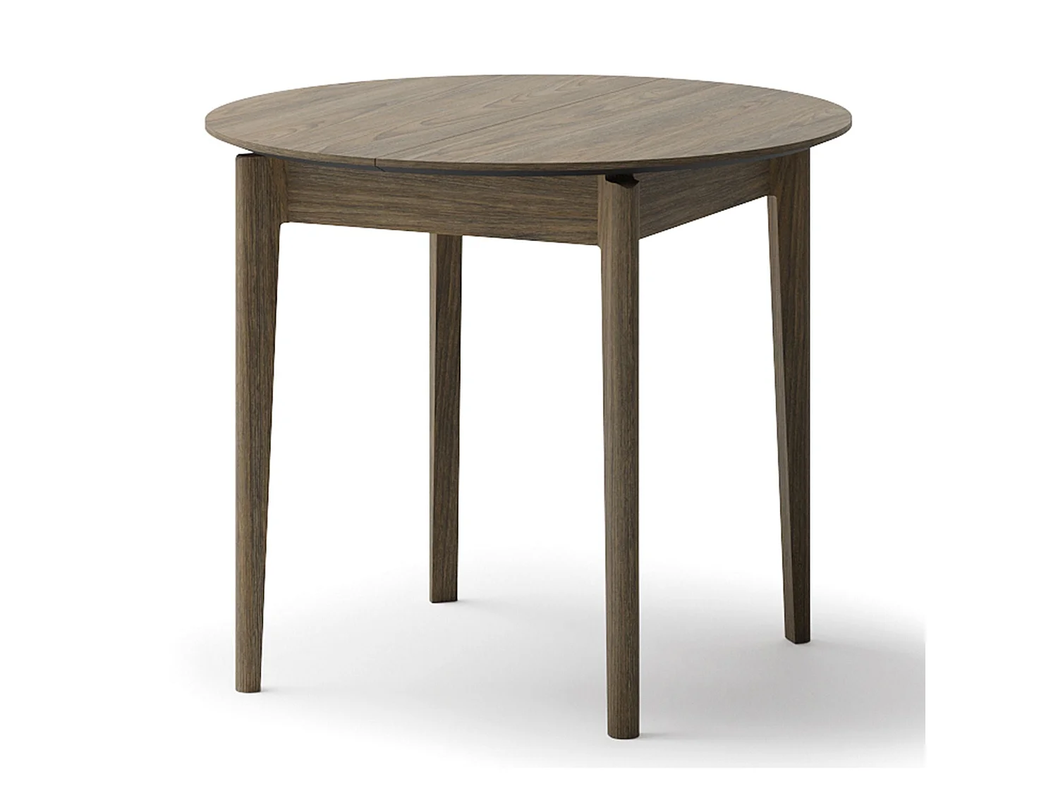 Table à manger extensible – Chêne foncé – 90x210x90 cm – PLOT
