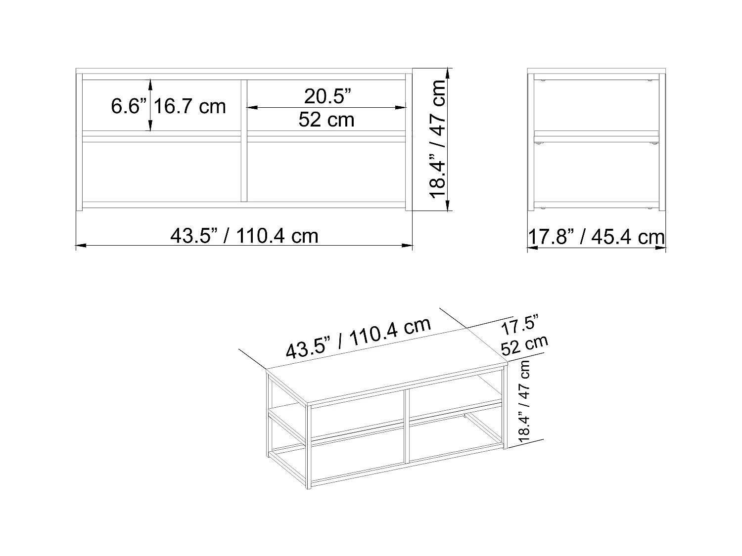 Couchtisch Modern Forteus
