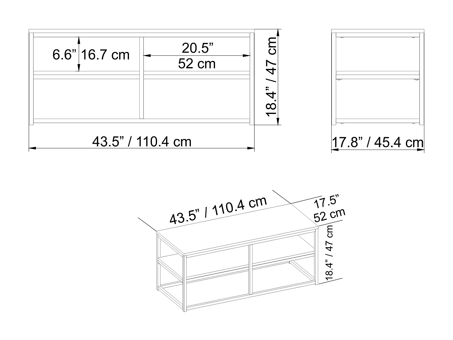 Couchtisch Modern Forteus