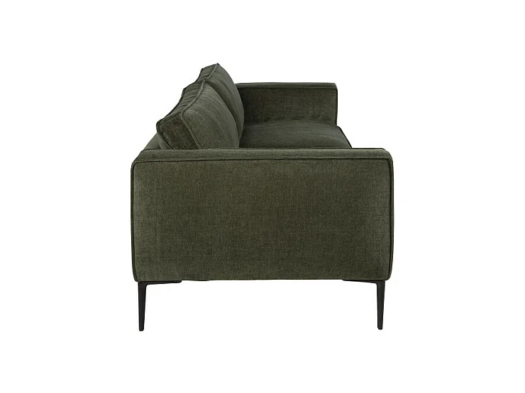 Montebello - Canapé droit 3 places en tissu et pieds en métal - Vert