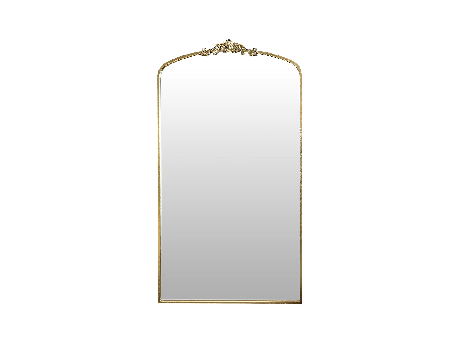 Miroir fronton métal doré 90x160cm