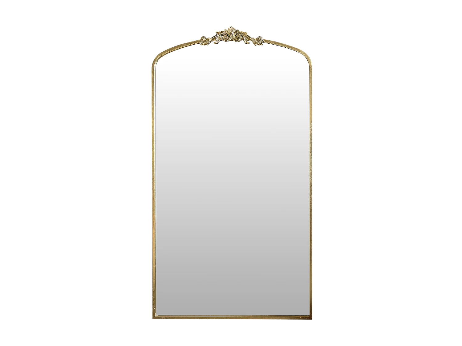 Miroir fronton métal doré 90x160cm