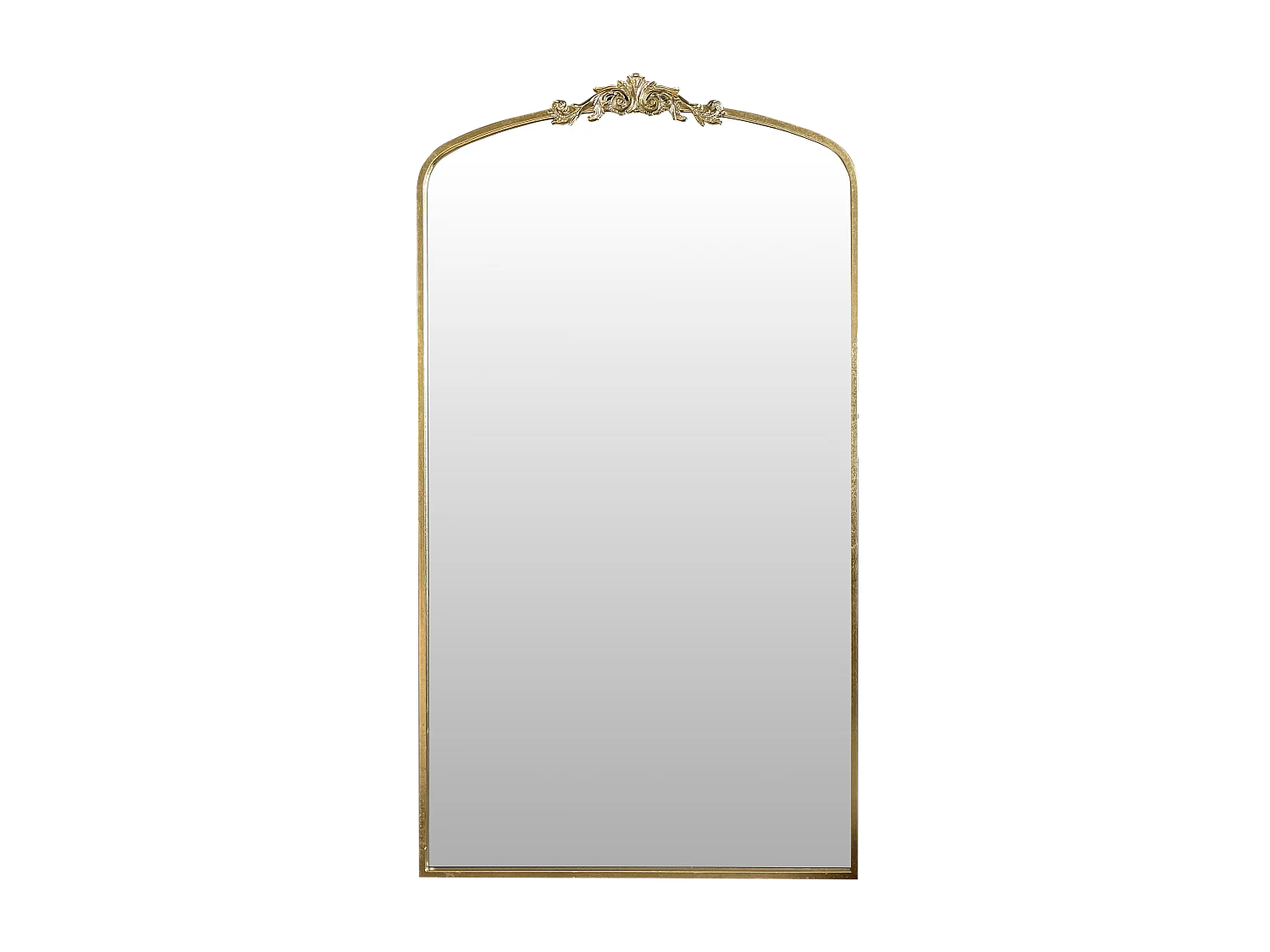 Miroir fronton métal doré 90x160cm