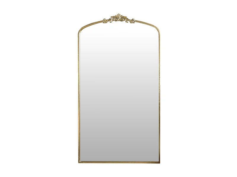 Miroir fronton métal doré 90x160cm