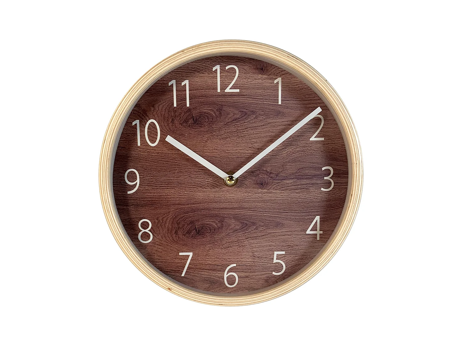 Horloge bicolore bois 22cm