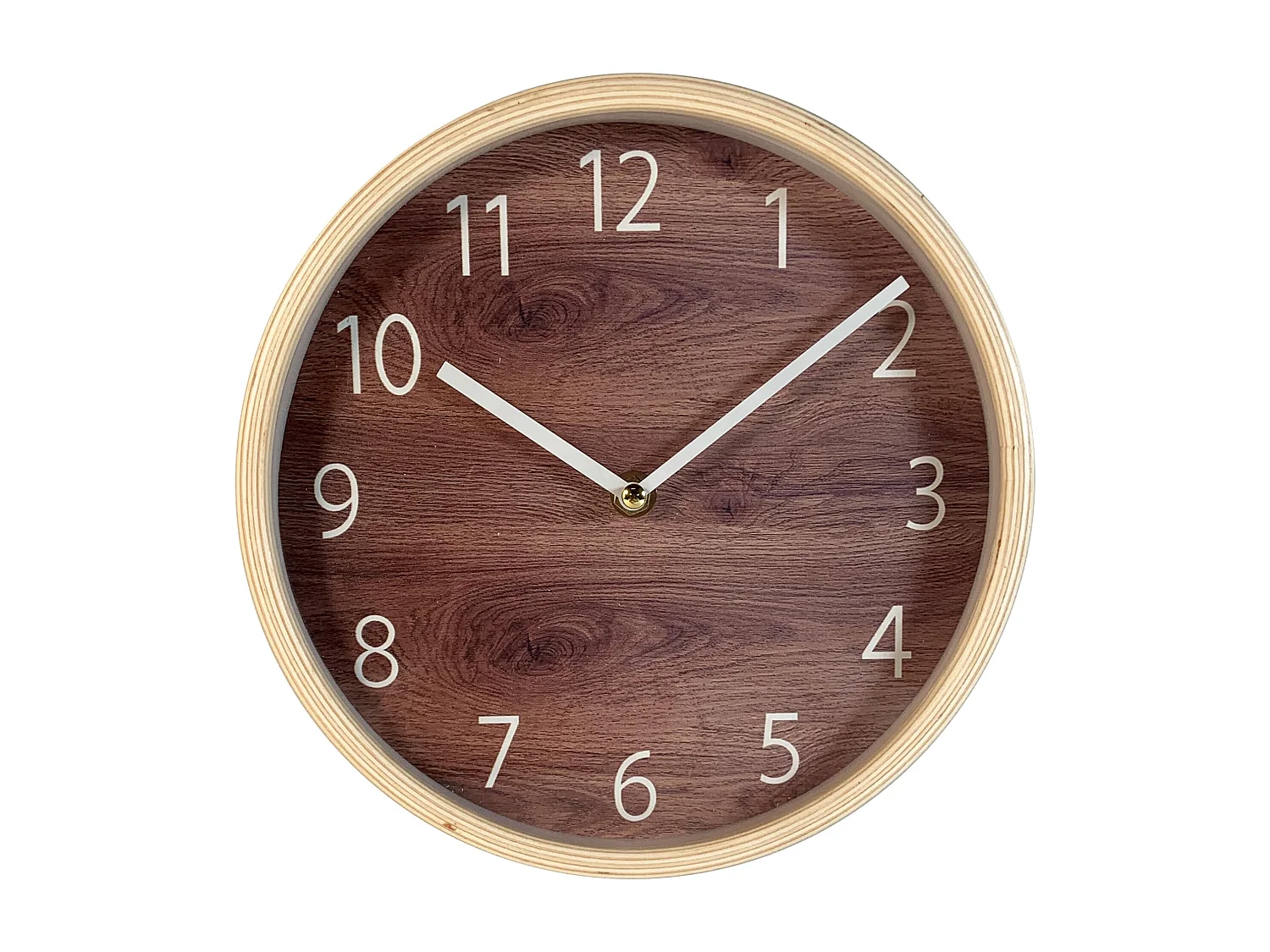 Horloge bicolore bois 22cm