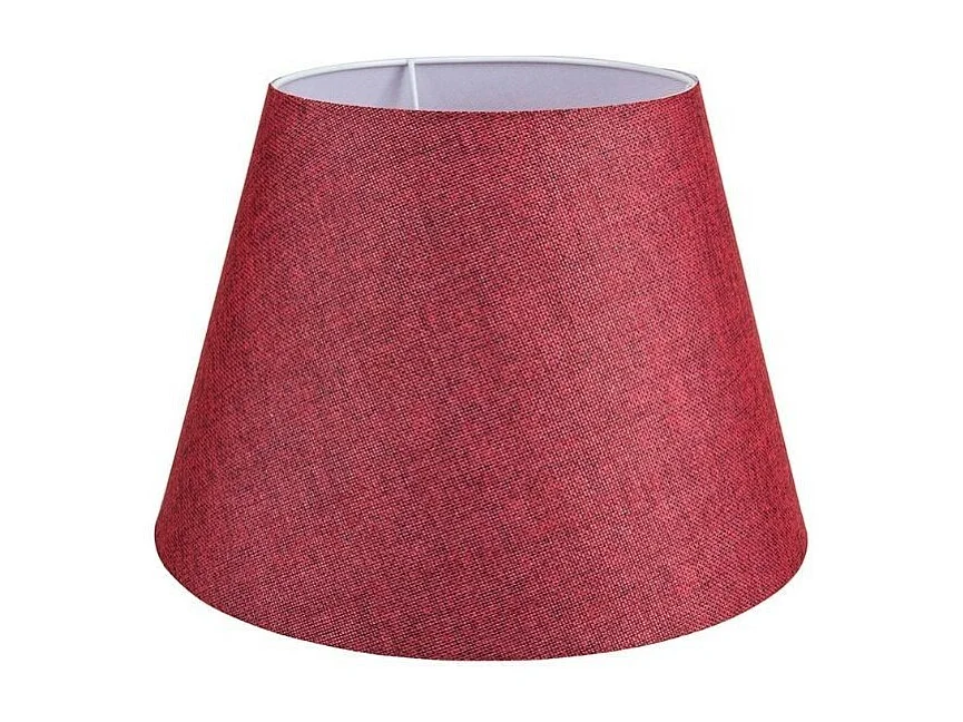 Lampada da tavolo base bianca e paralume tessuto colore rosso LAGUNAH372865