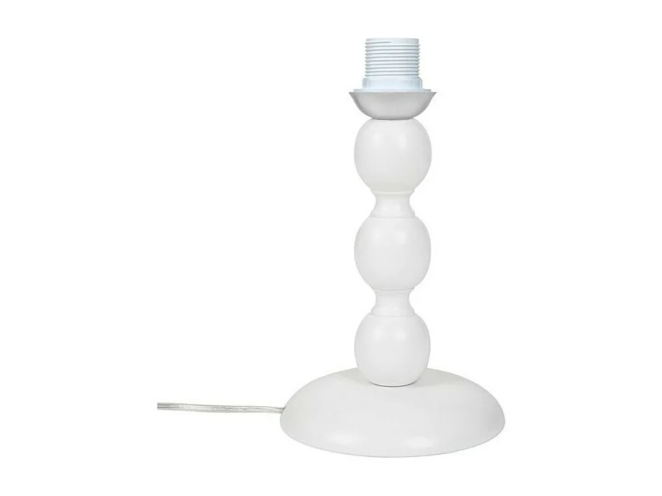 Lampada da tavolo base bianca e paralume tessuto colore rosso LAGUNAH272865