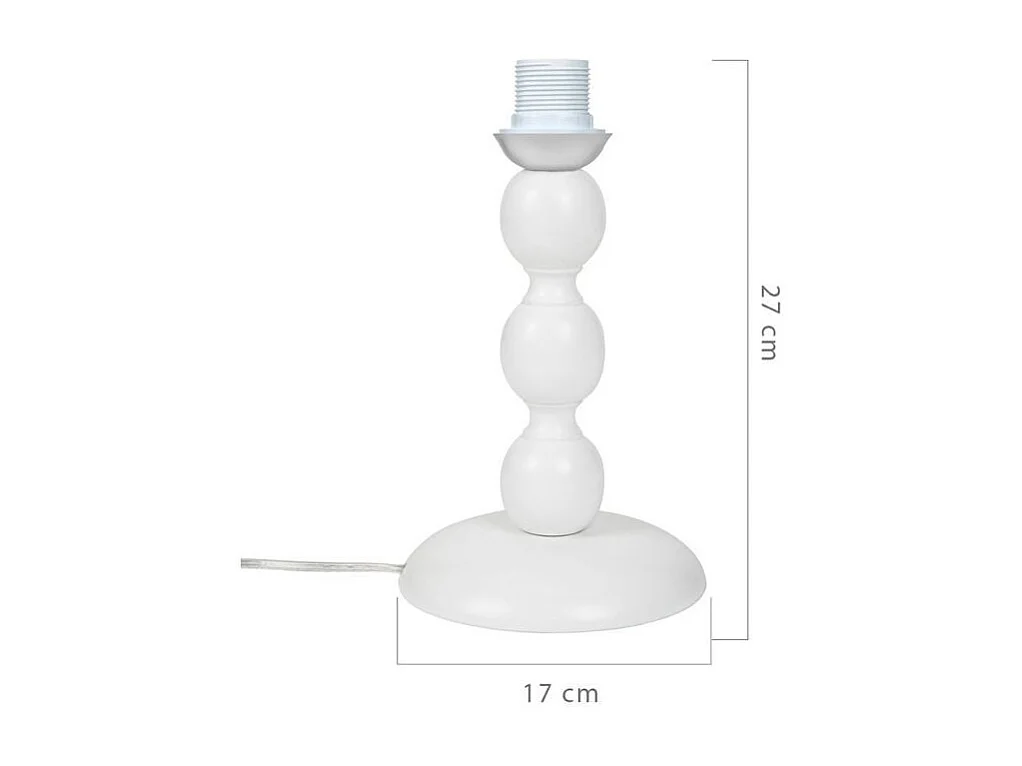 Lampada da tavolo legno naturale colore bianco Laguna ASZ0553