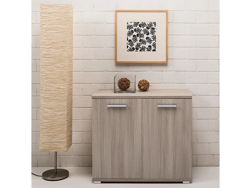 Mobile multiuso 90x45x80 ingresso e ufficio Mini Viareggio colore olmo