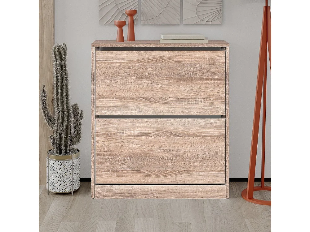 Scarpiera due ante a ribalta SHC520LT1 colore rovere tartufo
