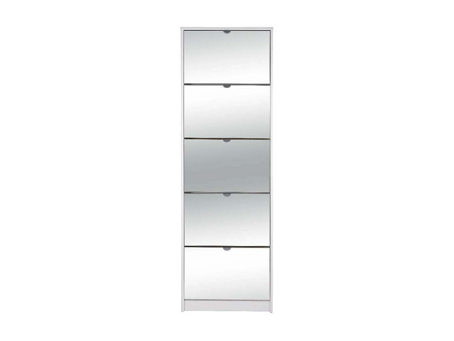 Scarpiera specchio Koblenz 5 ante ribalta colore bianco