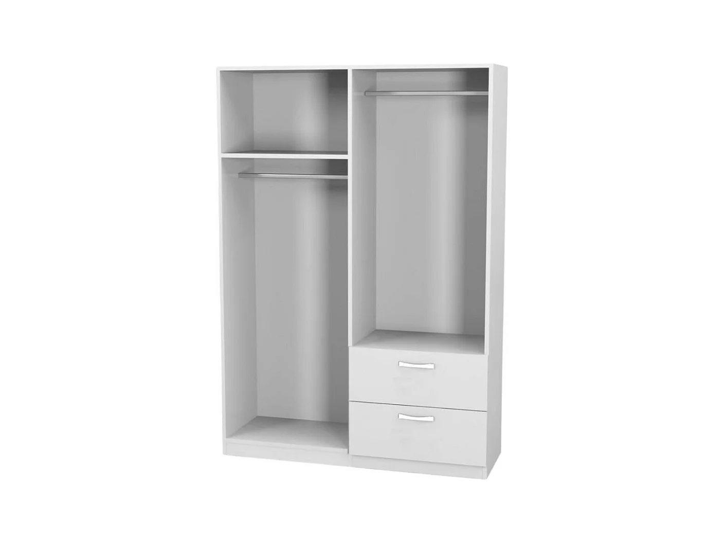 Armadio 4 ante e 2 cassetti GRD4422023 colore rovere