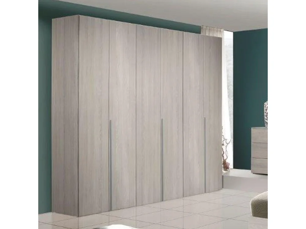 Armadio 6 ante olmo perla Urano 241x55x240H