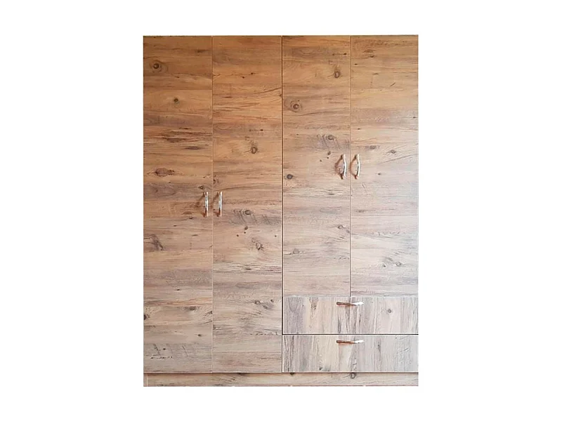 Armadio 4 ante e 2 cassetti GRD4422023 colore rovere rustico