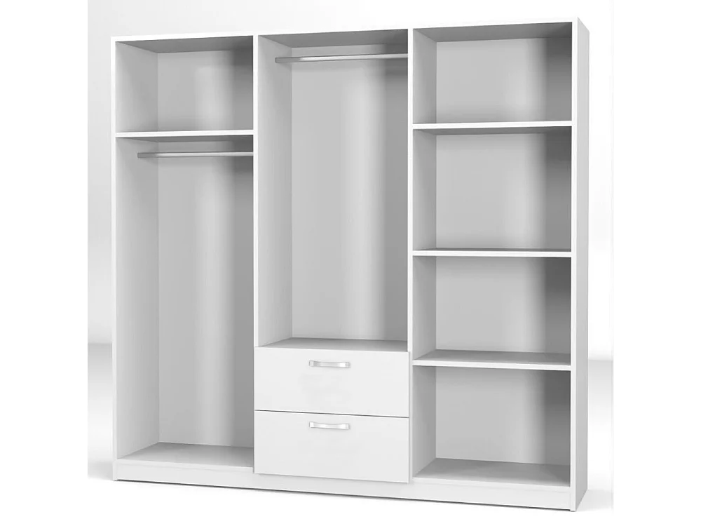 Armadio 6 ante e 2 cassetti GRD4262023 colore rovere 200x45x180H