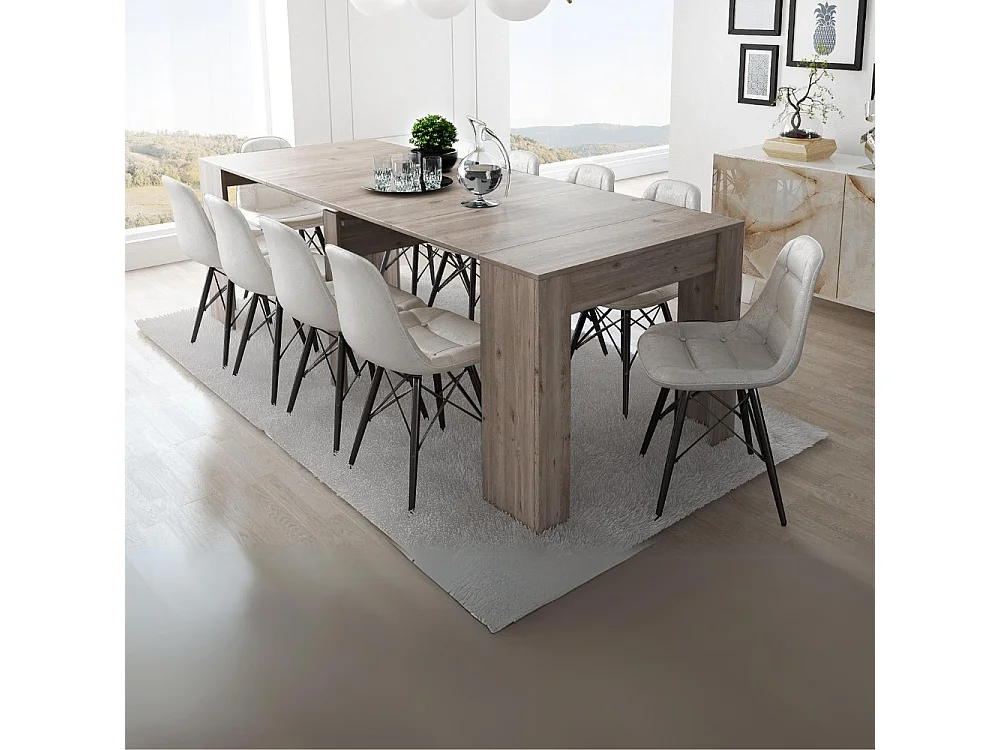 Consolle allungabile Luka 90x51,6x76,6H cm colore nelson oak