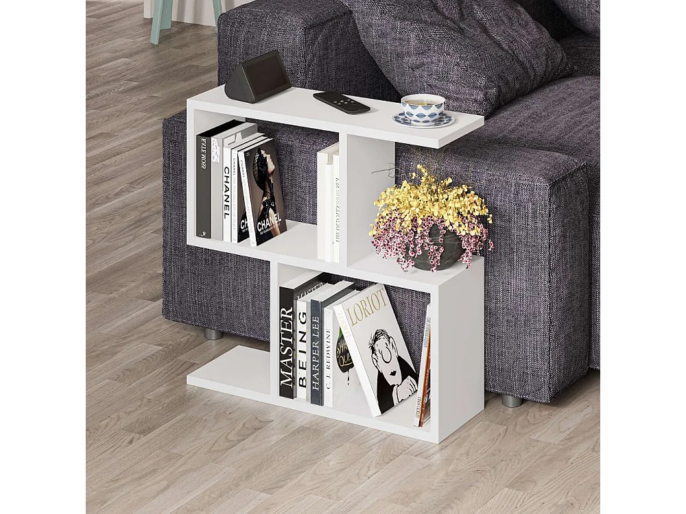 Tavolino da salotto bianco Homemania 60x19,5x60H – Design moderno e versatilità in un solo complemento d'arredo