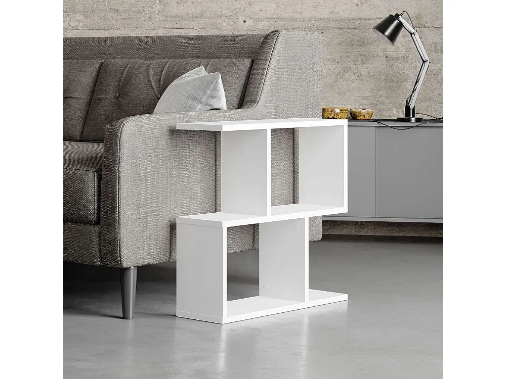 Tavolino da salotto bianco Homemania 60x19,5x60H – Design moderno e versatilità in un solo complemento d'arredo