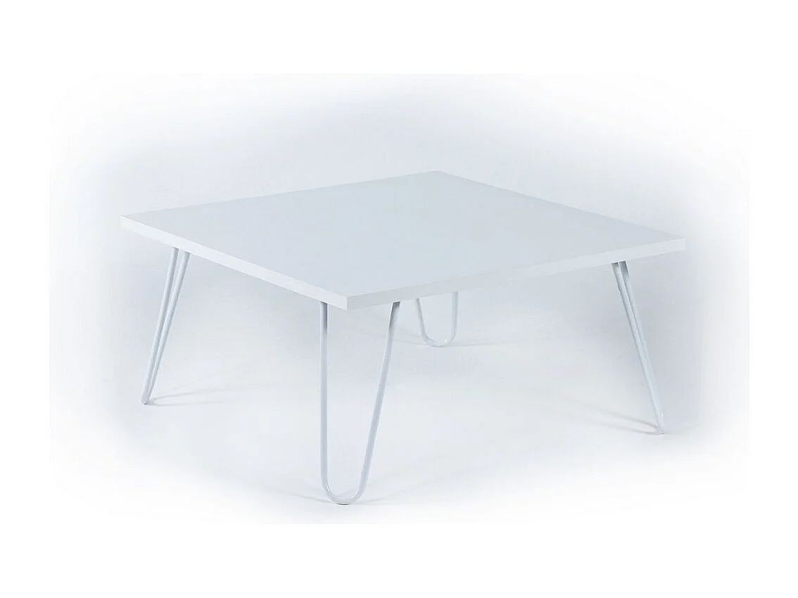 Tavolino da salotto quadrato Illia 60x60 MT190403 colore bianco