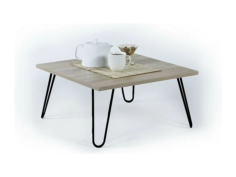 Tavolino da salotto quadrato Illia 60x60 MT1904021 colore rovere