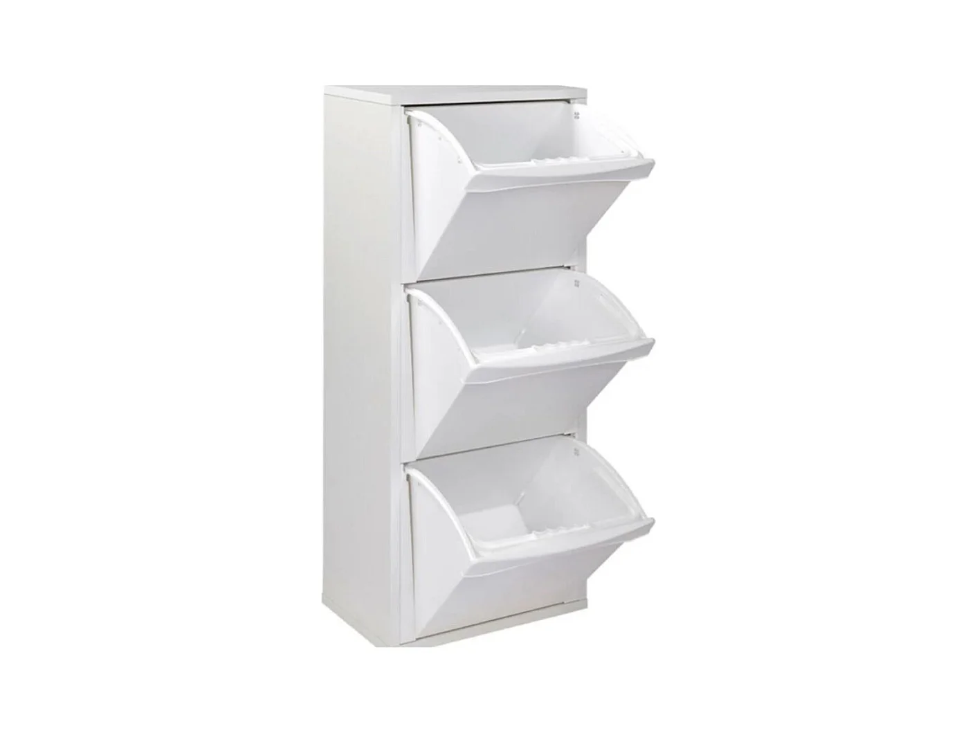 Mobile Pattumiera Helena bianco 40x25x102H – Eleganza e Funzionalità per la Raccolta Differenziata