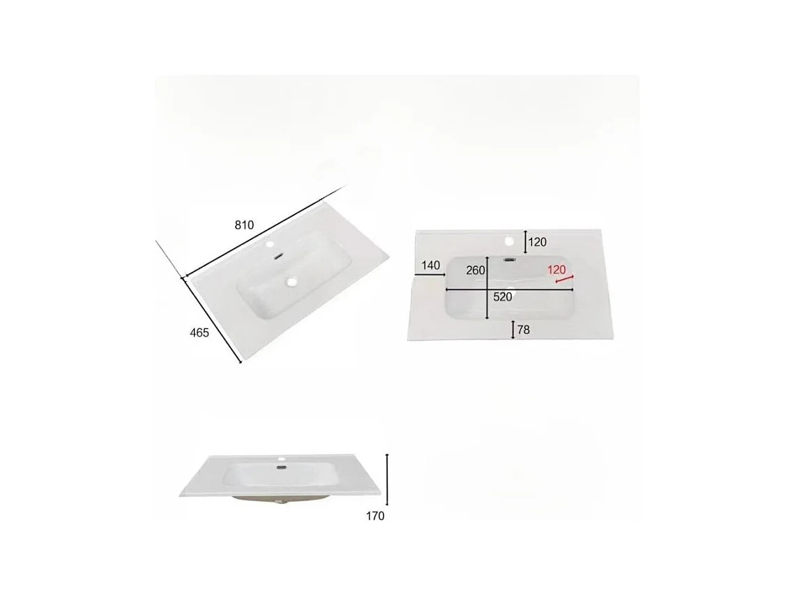 Mobile bagno sospeso Soho colore bianco opaco con cassetti effetto cannettato 80x45x50H