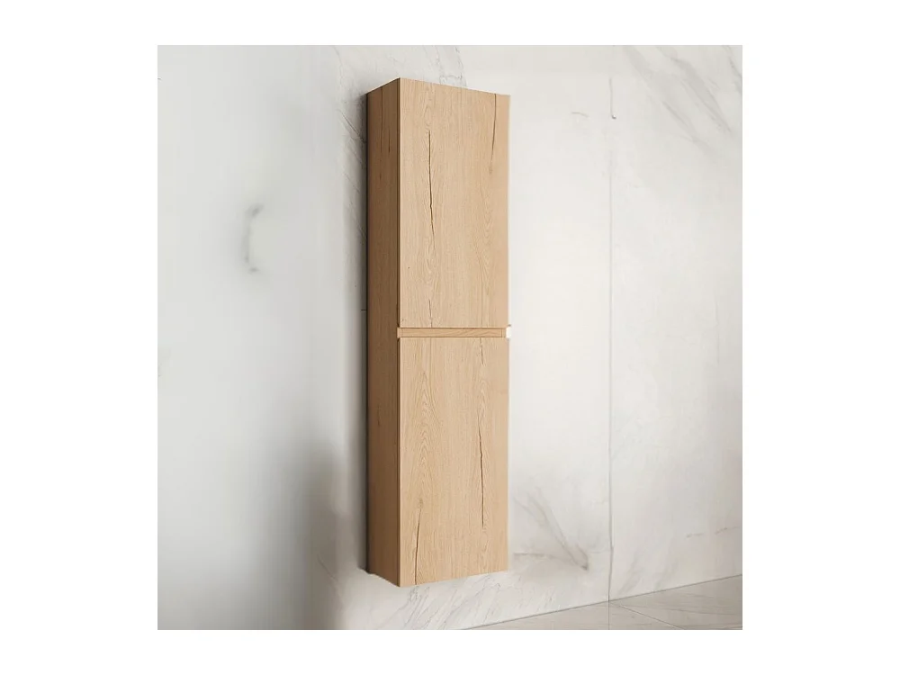 Colonna pensile sospesa bagno colore rovere Londres 2 ante 35x31x150H