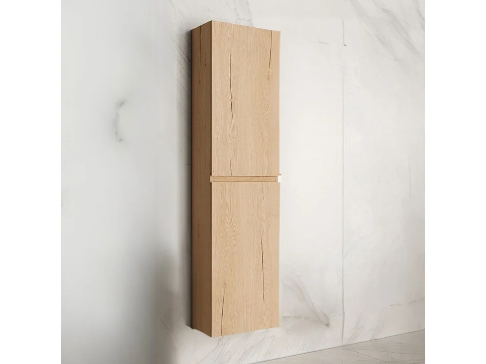 Colonna pensile sospesa bagno colore rovere Londres 2 ante 35x31x150H