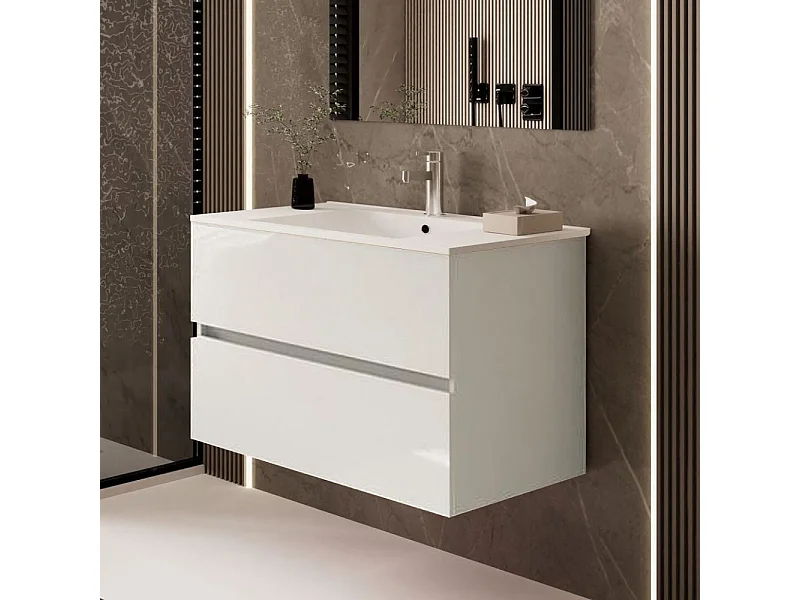 Mobile bagno sospeso Sevilla bianco 100x44.6x52H: eleganza e praticità per un bagno moderno