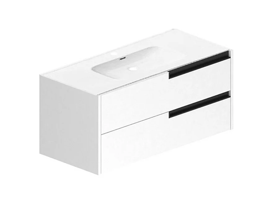 Mobile bagno sospeso Modular colore bianco opaco con cassetti 100x45x50H