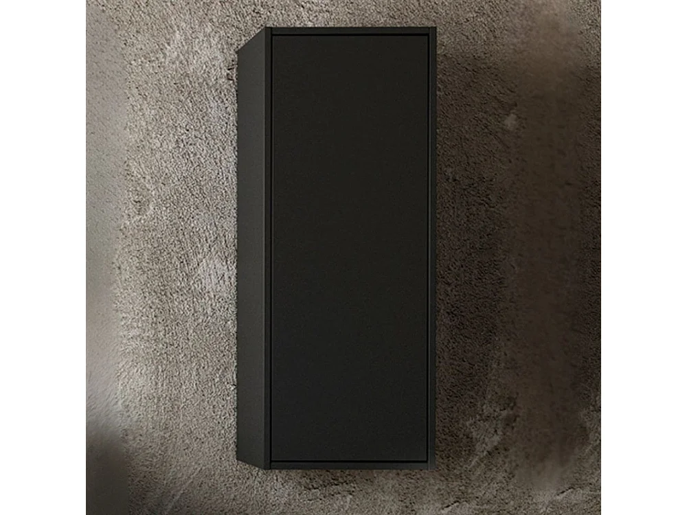 Colonna pensile bagno colore nero opaco Push 35x30.5x90H