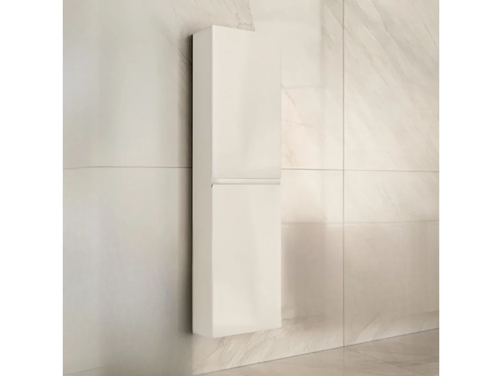 Colonna pensile sospesa bagno colore bianco laccato Londres 2 ante 35x31x150H