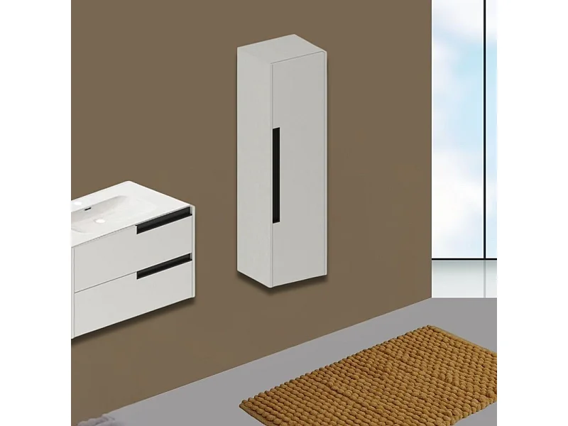 Colonna bagno sospesa Modular colore cashmere 35x30x120H