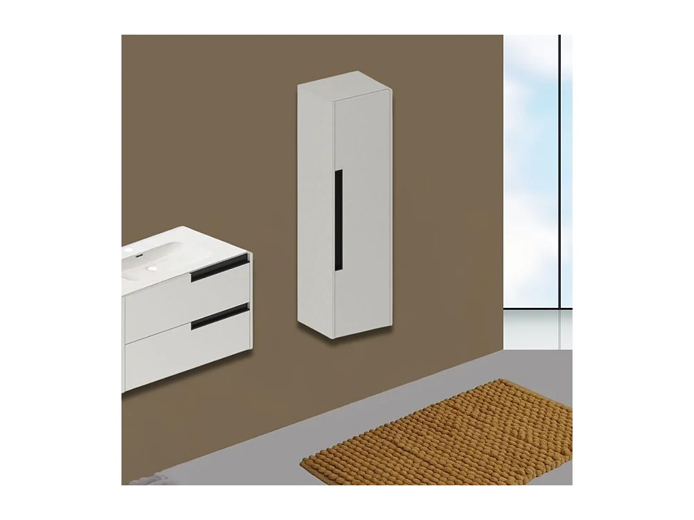 Colonna bagno sospesa Modular colore cashmere 35x30x120H