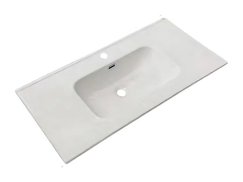 Mobile bagno sospeso Soho colore cashmere opaco con cassetti effetto cannettato 100x45x50H