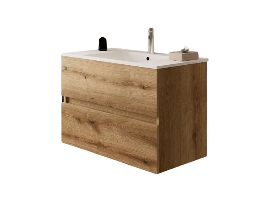 Mobile bagno sospeso Sevilla rovere quercia 100x44.6x52H: eleganza e praticità per un bagno moderno