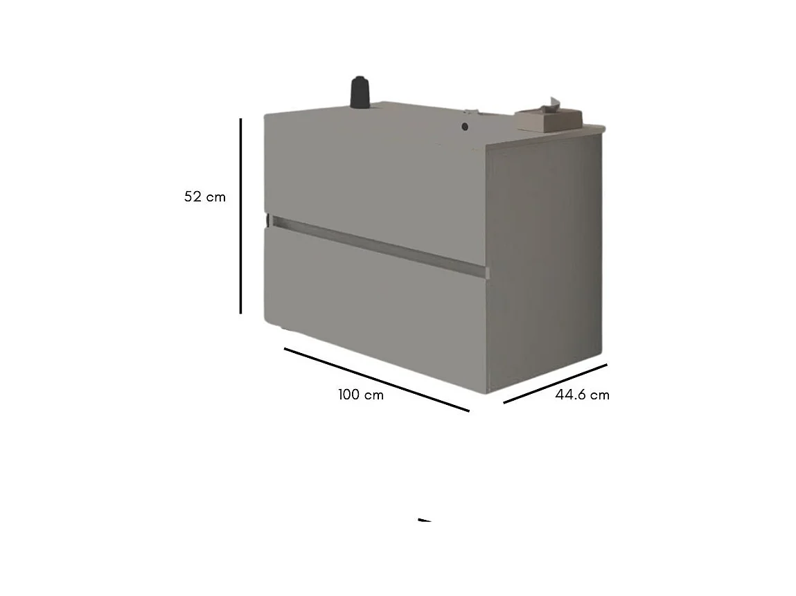 Mobile bagno sospeso Sevilla rovere quercia 100x44.6x52H: eleganza e praticità per un bagno moderno