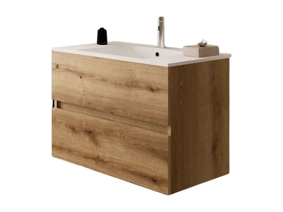 Mobile bagno sospeso Sevilla rovere quercia 100x44.6x52H: eleganza e praticità per un bagno moderno