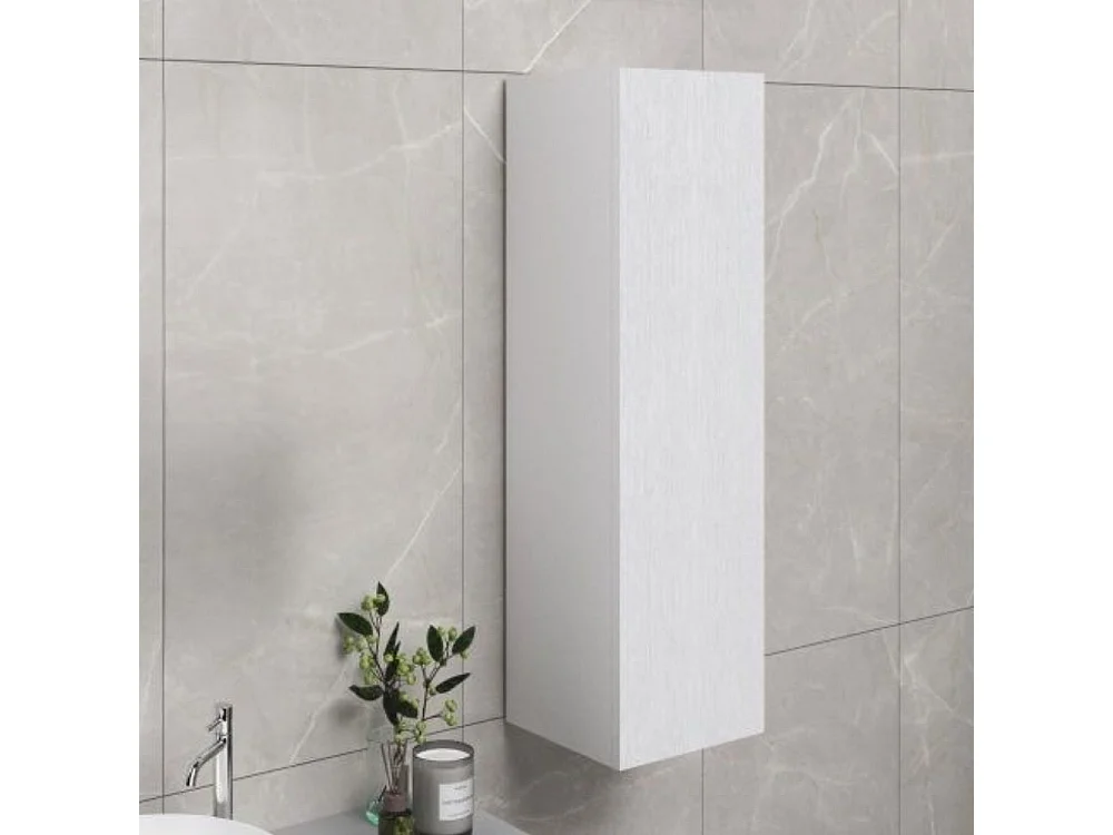 Colonna pensile bagno colore bianco 30x30x120 con anta: eleganza e funzionalità per ogni ambiente